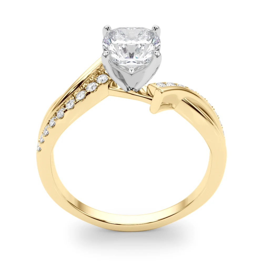 Bypass Single Row Engagement Ring - Image 55