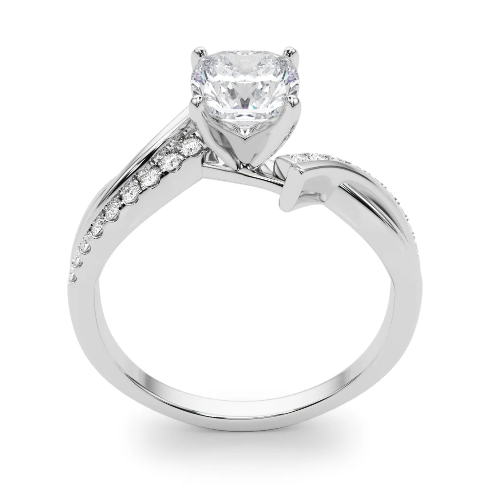 Bypass Single Row Engagement Ring - Image 50