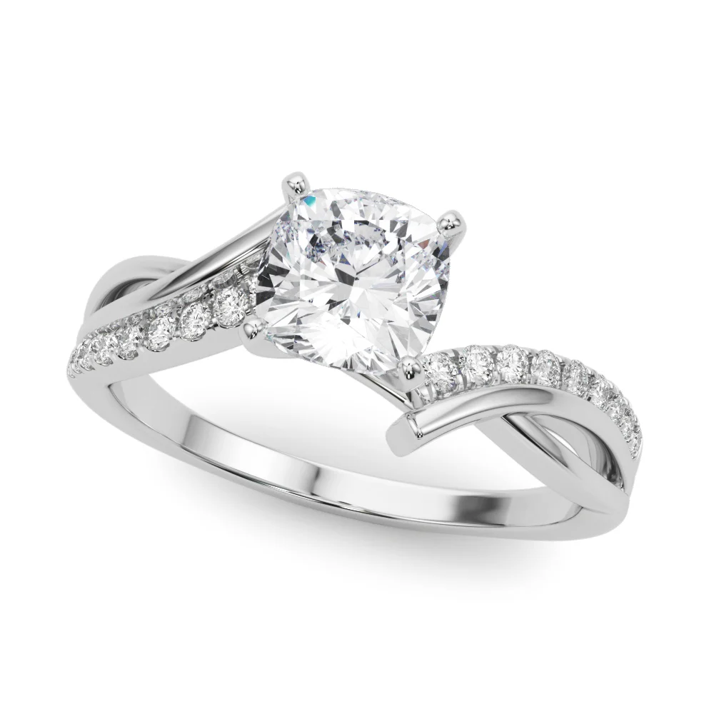 Bypass Single Row Engagement Ring - Image 46