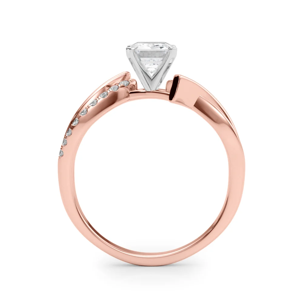 Bypass Single Row Engagement Ring - Image 27