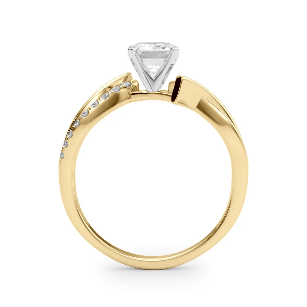 Bypass Single Row Engagement Ring - Image 22