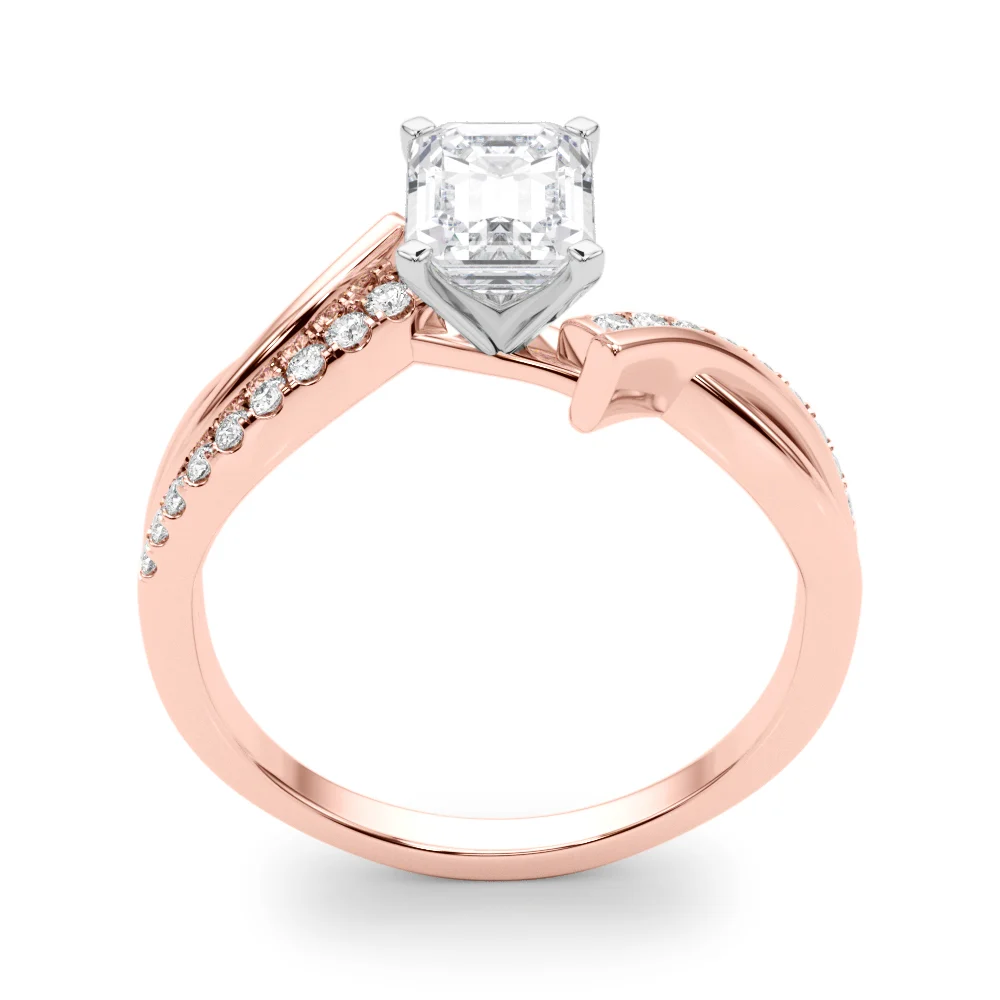 Bypass Single Row Engagement Ring - Image 30