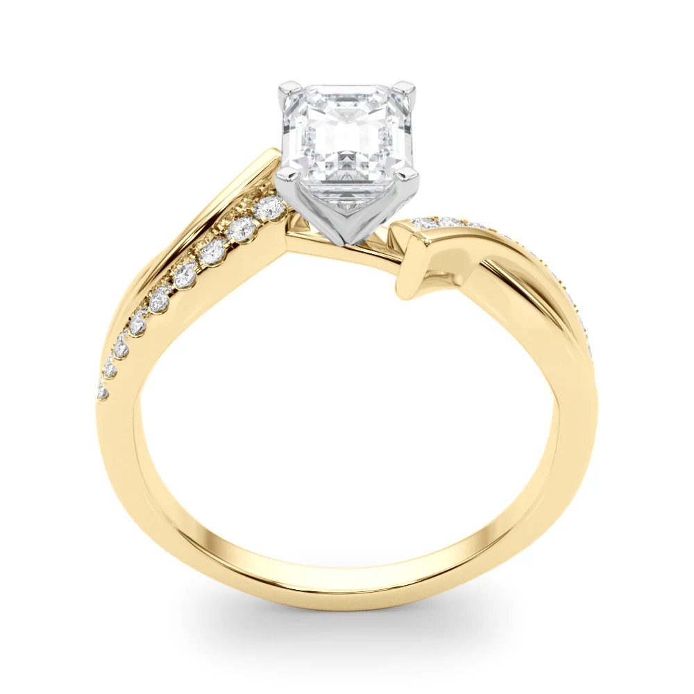 Bypass Single Row Engagement Ring - Image 25