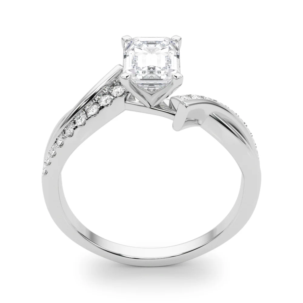 Bypass Single Row Engagement Ring - Image 20
