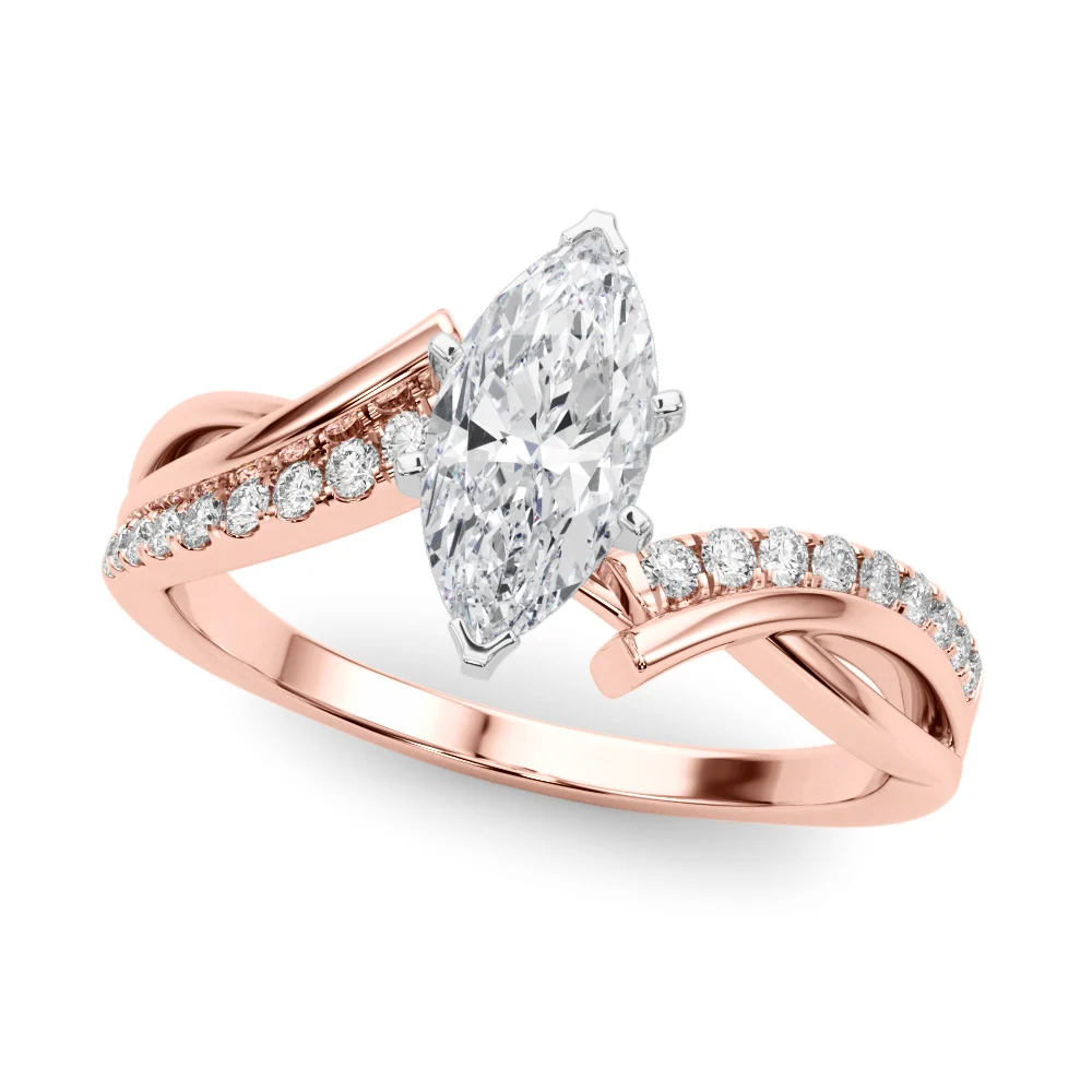 Bypass Single Row Engagement Ring - Image 101