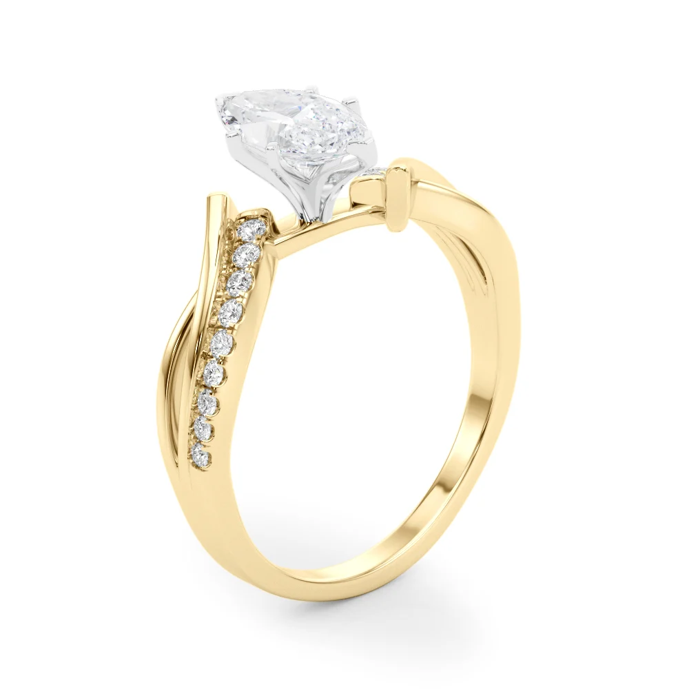 Bypass Single Row Engagement Ring - Image 99