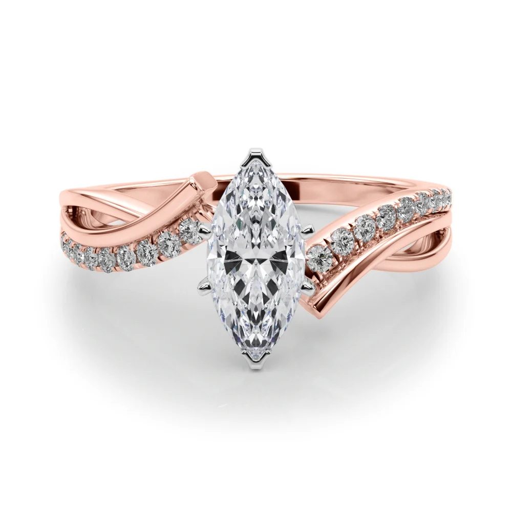 Bypass Single Row Engagement Ring - Image 103