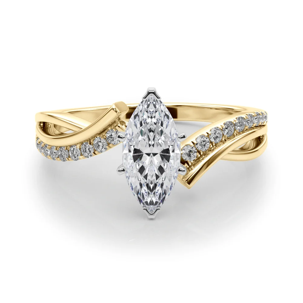 Bypass Single Row Engagement Ring - Image 98