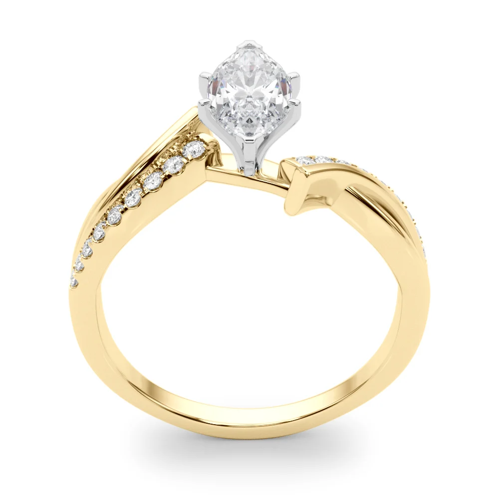 Bypass Single Row Engagement Ring - Image 100