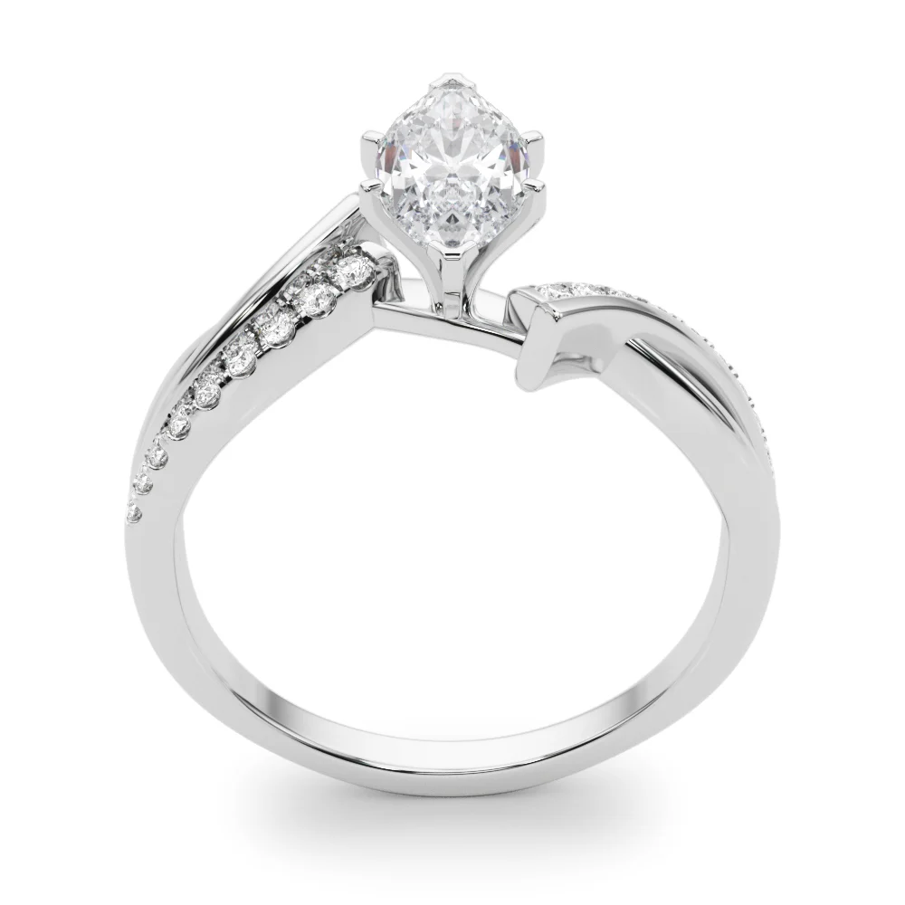 Bypass Single Row Engagement Ring - Image 95