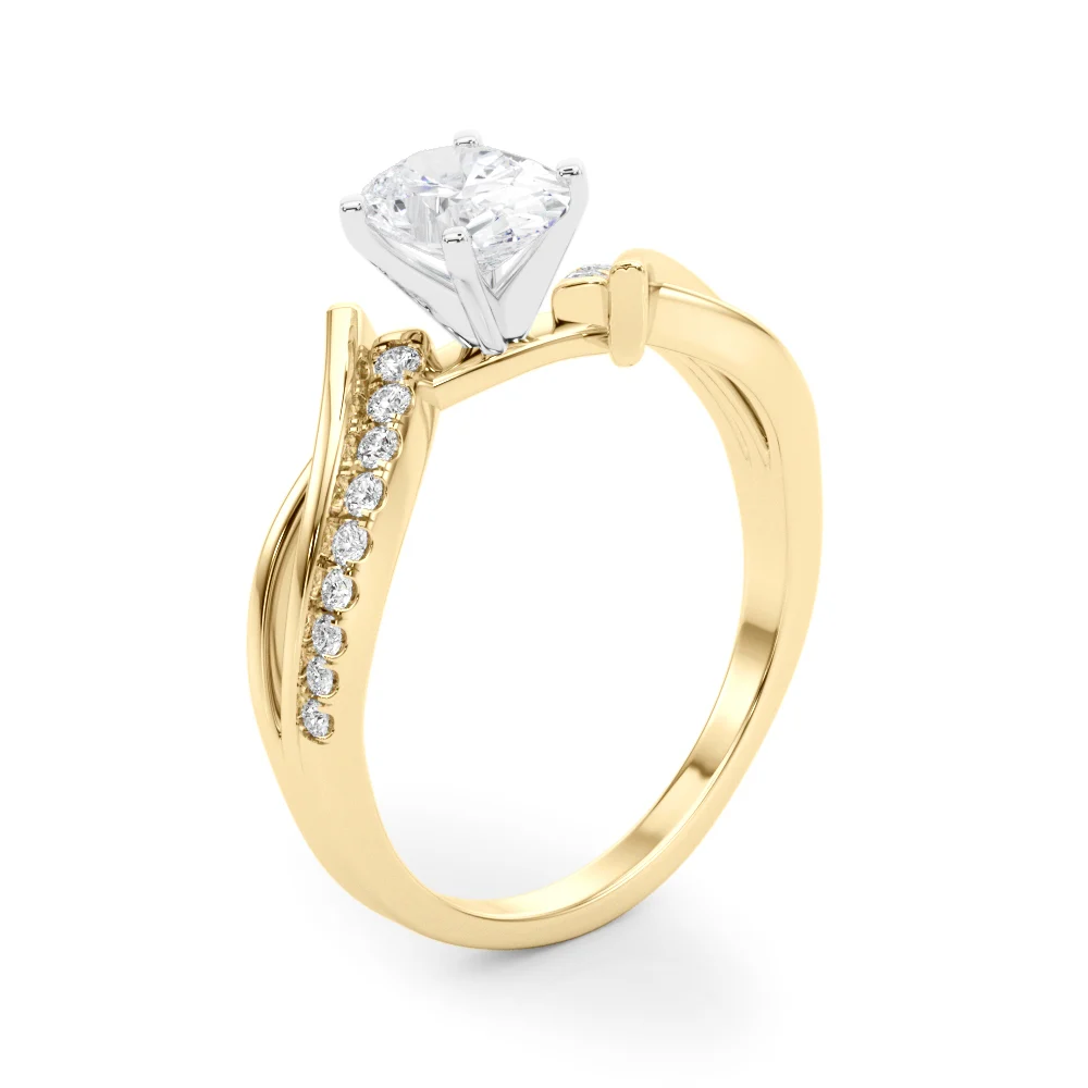 Bypass Single Row Engagement Ring - Image 39
