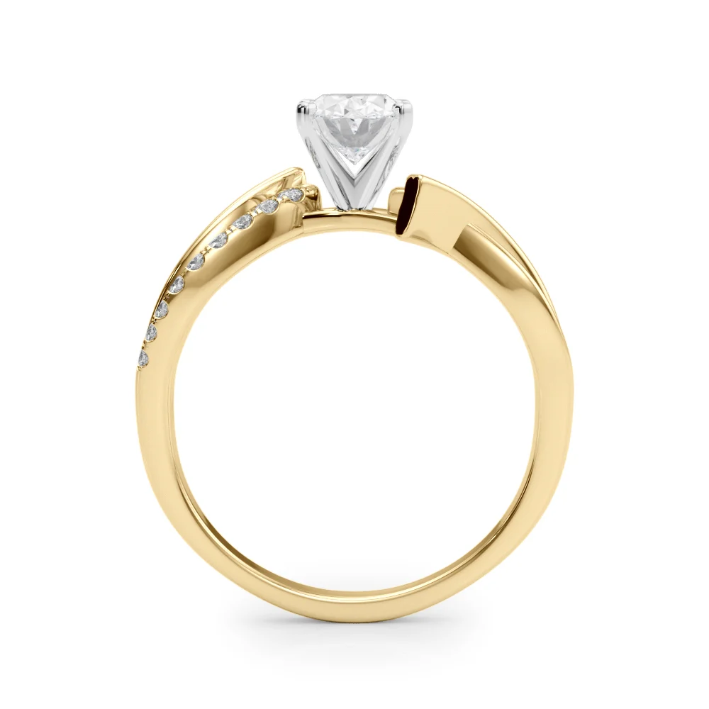 Bypass Single Row Engagement Ring - Image 37