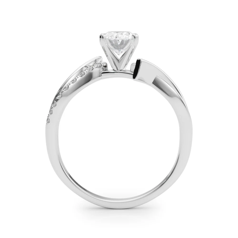 Bypass Single Row Engagement Ring - Image 32