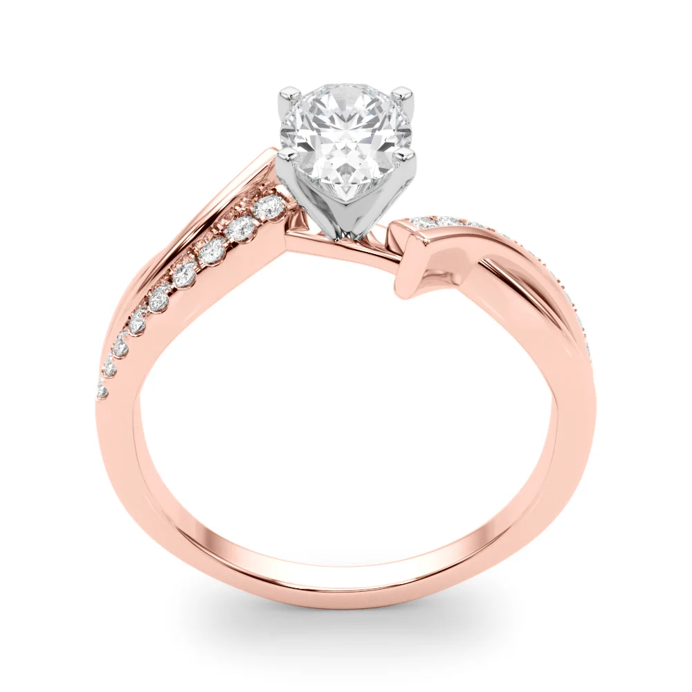 Bypass Single Row Engagement Ring - Image 45