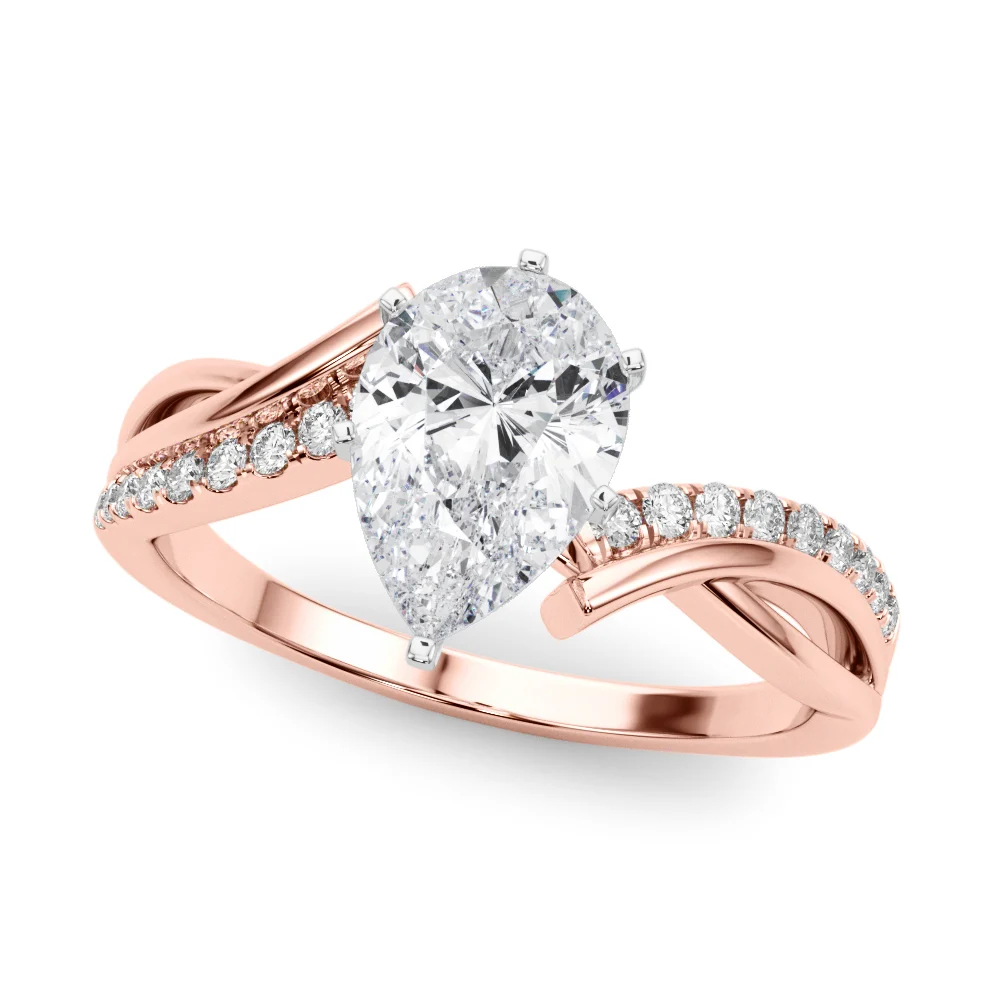 Bypass Single Row Engagement Ring - Image 86