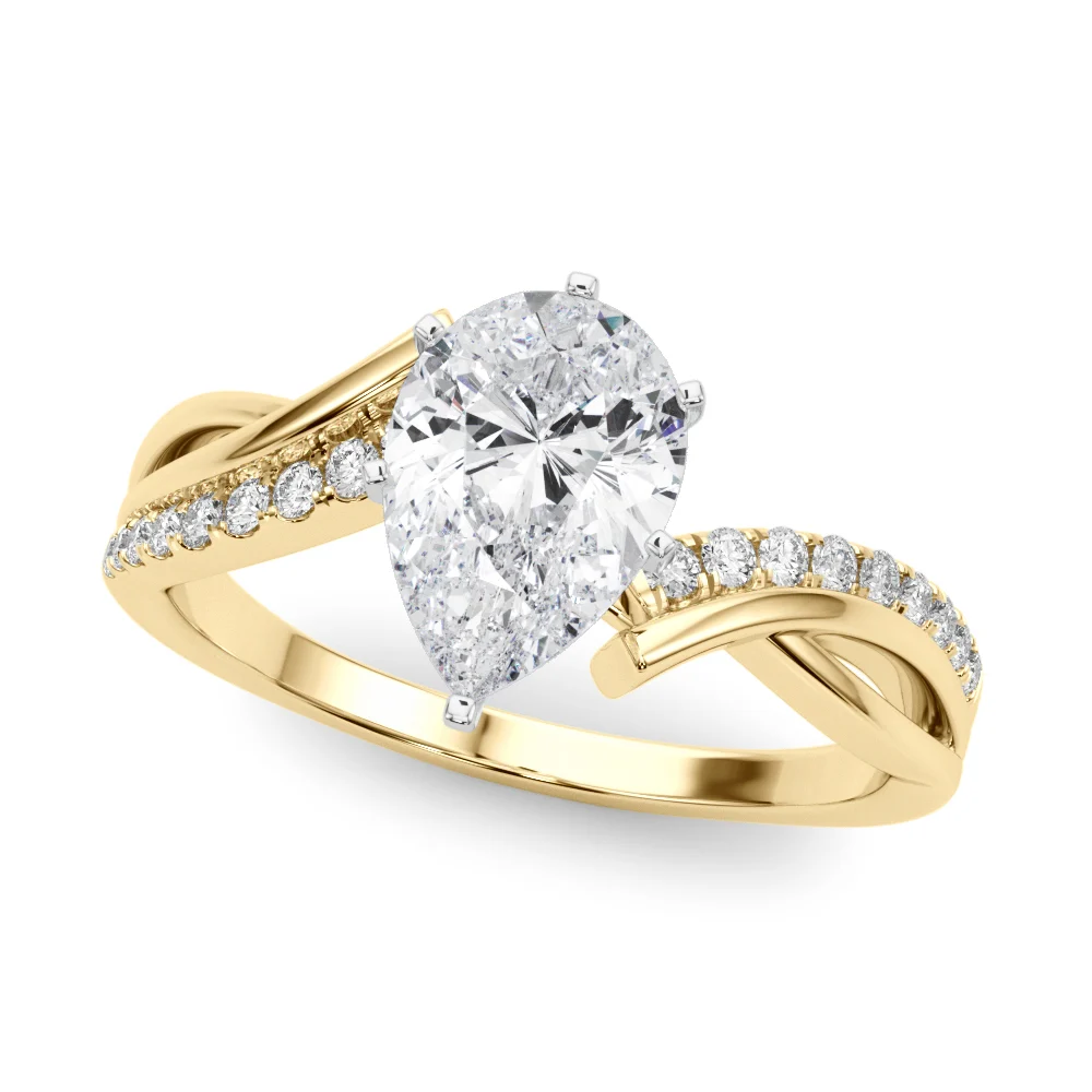 Bypass Single Row Engagement Ring - Image 81