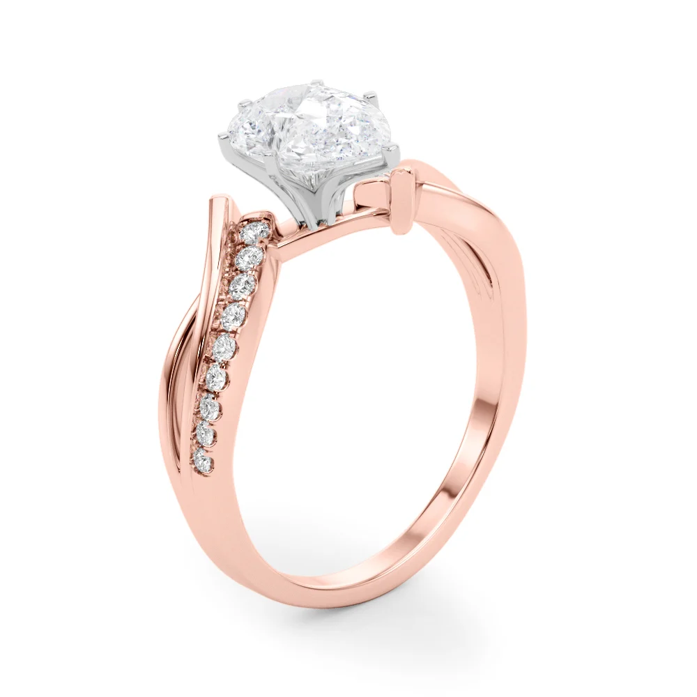 Bypass Single Row Engagement Ring - Image 89