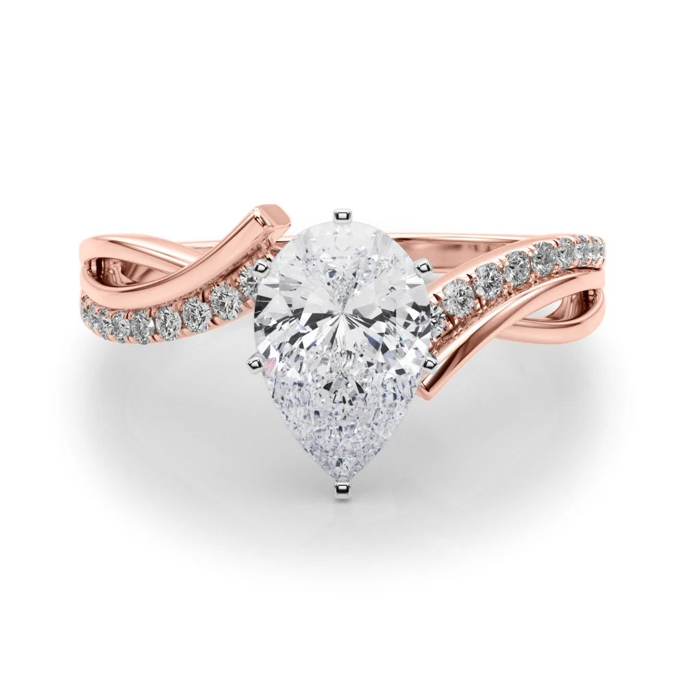 Bypass Single Row Engagement Ring - Image 88