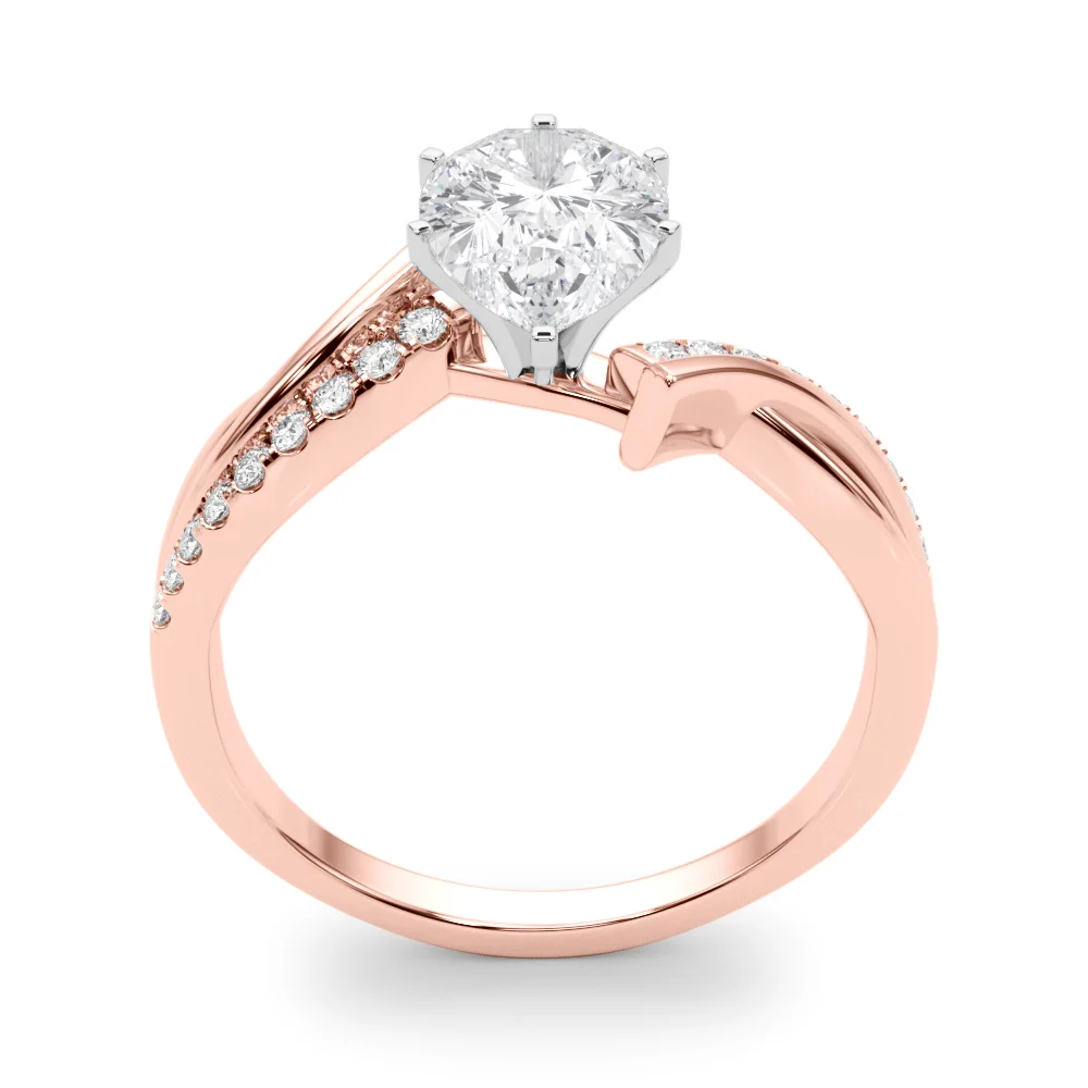 Bypass Single Row Engagement Ring - Image 90