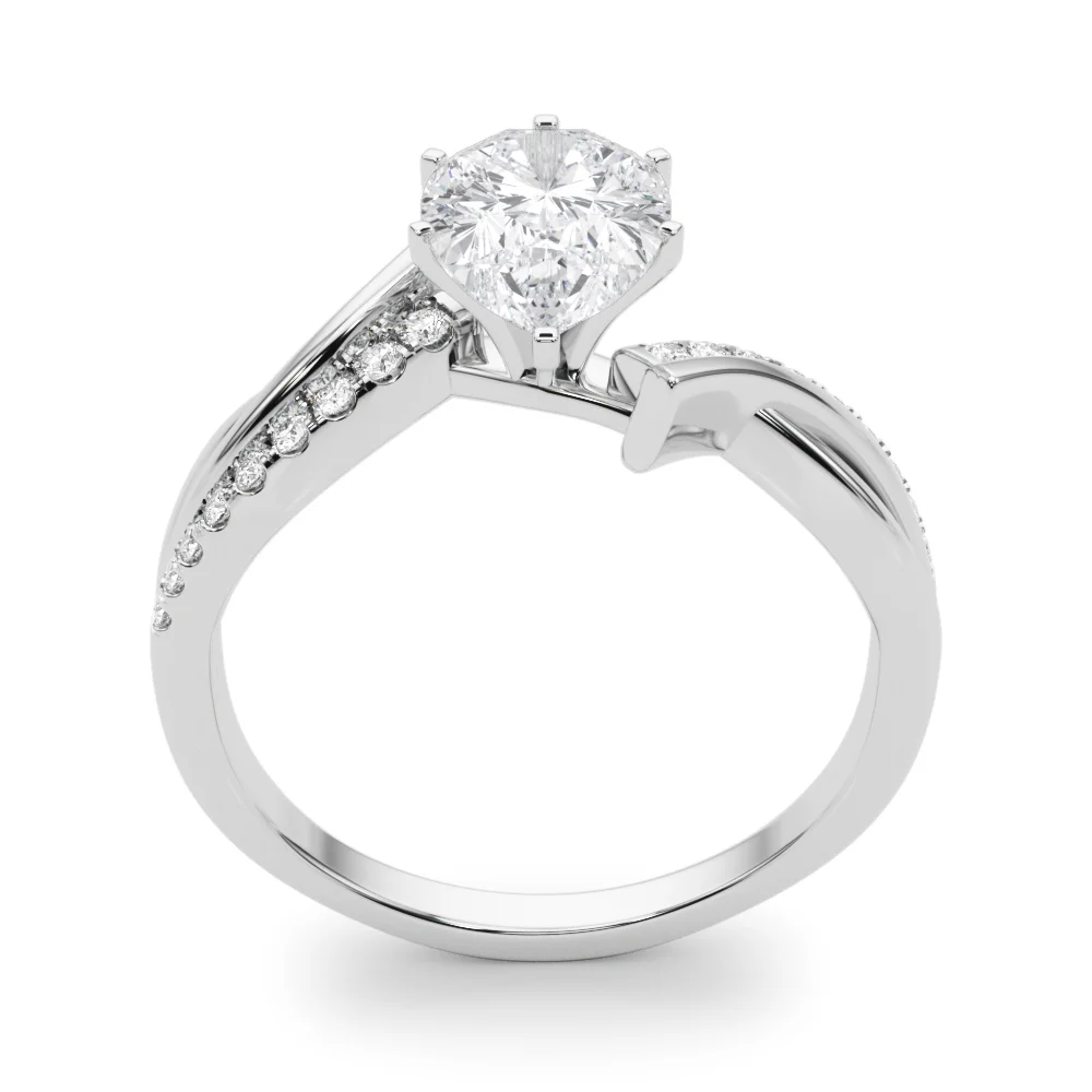 Bypass Single Row Engagement Ring - Image 80