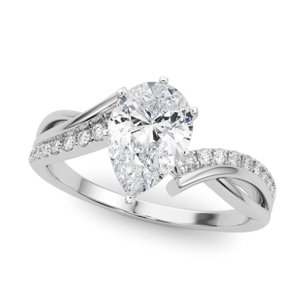Bypass Single Row Engagement Ring - Image 76