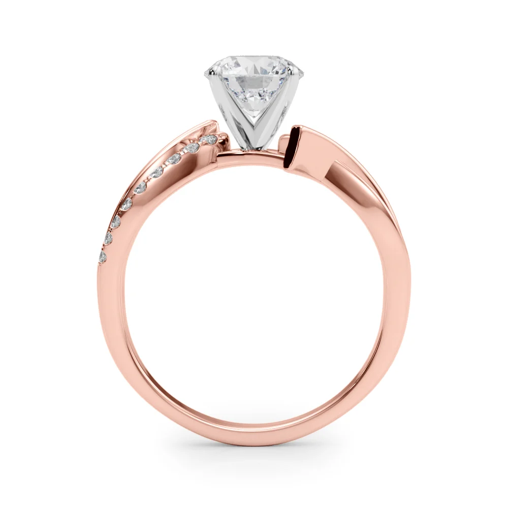 Bypass Single Row Engagement Ring - Image 12