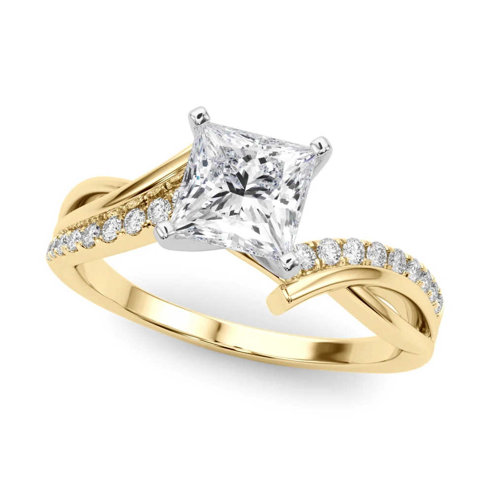 Bypass Single Row Engagement Ring - Image 66