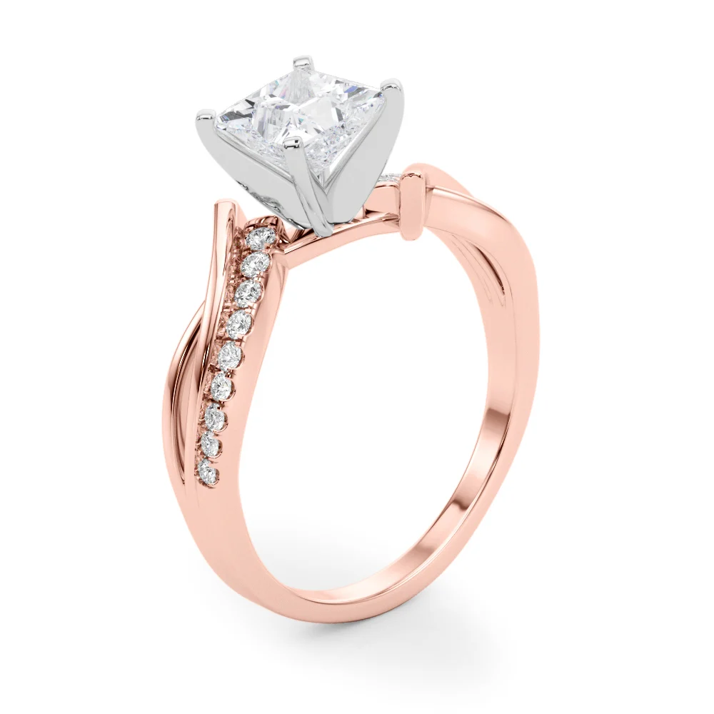 Bypass Single Row Engagement Ring - Image 74