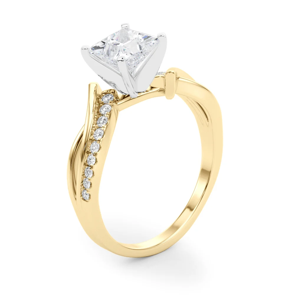 Bypass Single Row Engagement Ring - Image 69