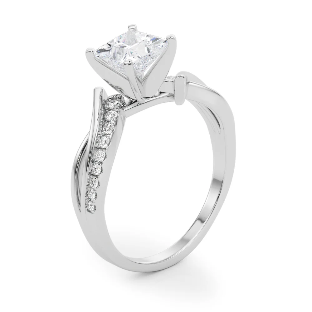 Bypass Single Row Engagement Ring - Image 64