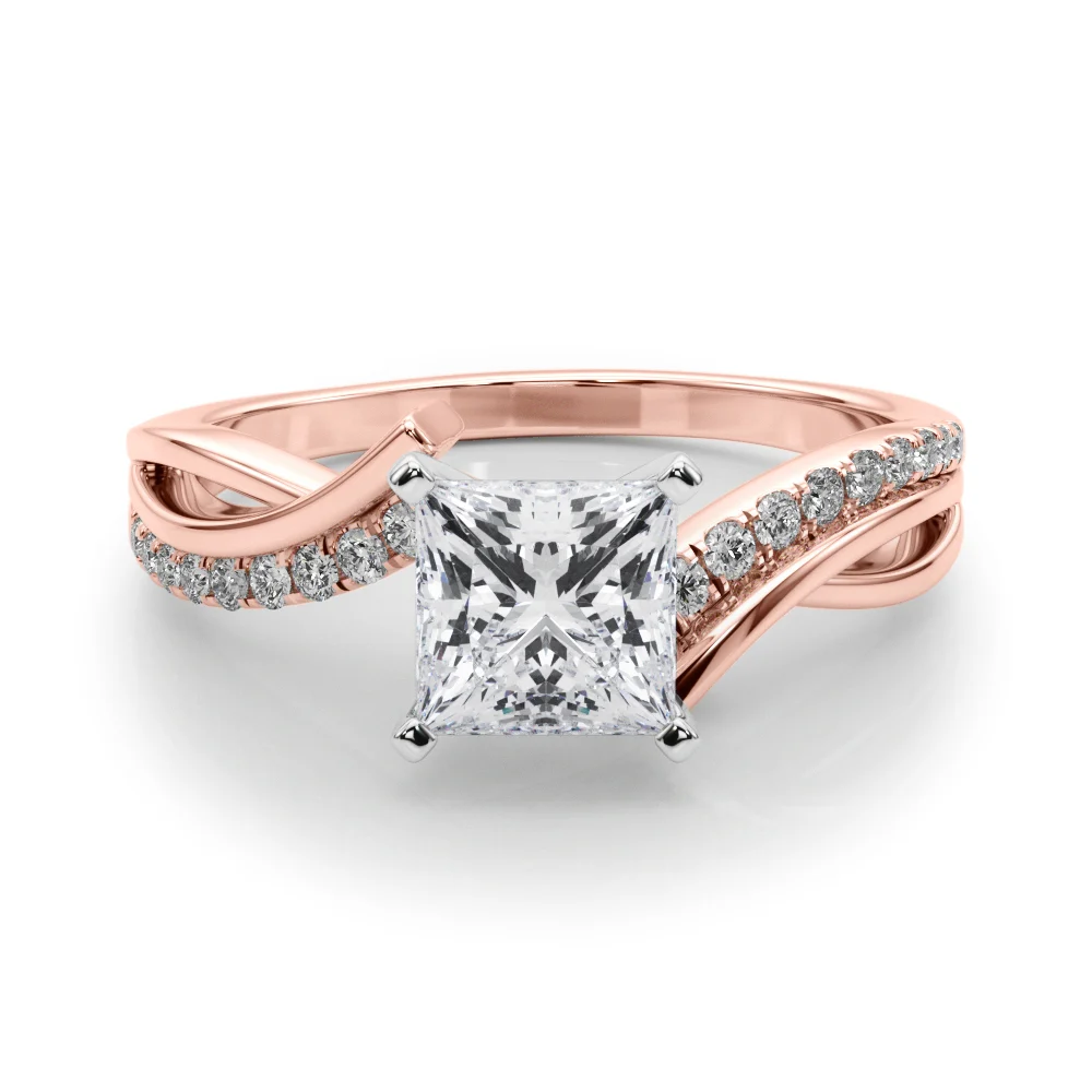 Bypass Single Row Engagement Ring - Image 73