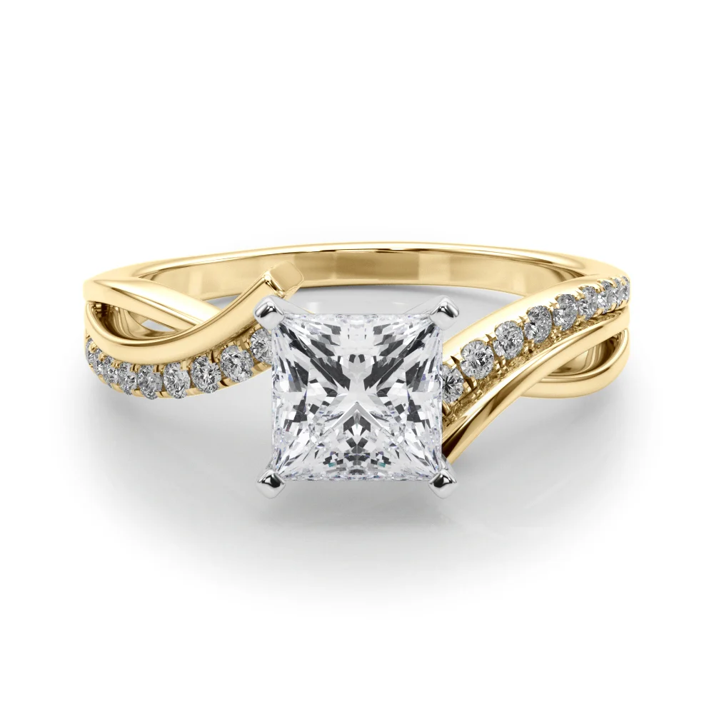 Bypass Single Row Engagement Ring - Image 68