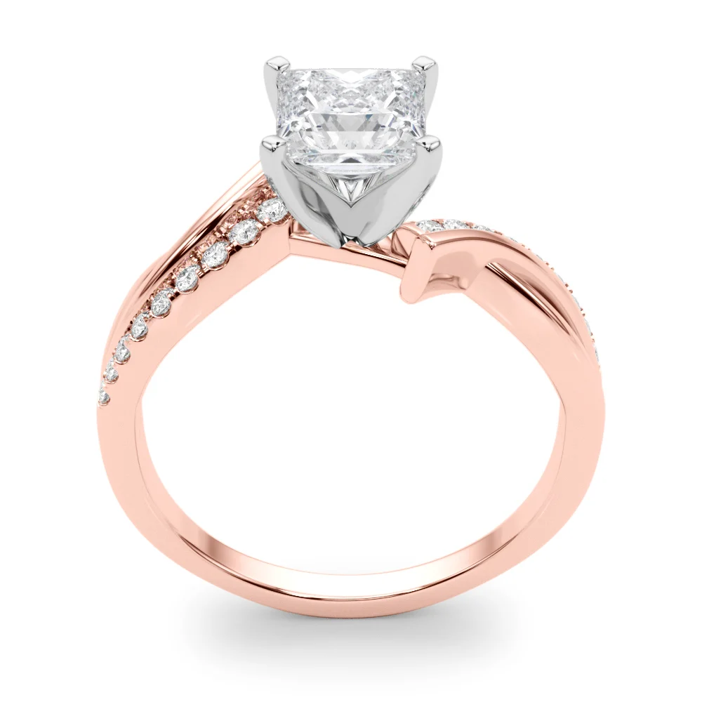 Bypass Single Row Engagement Ring - Image 75