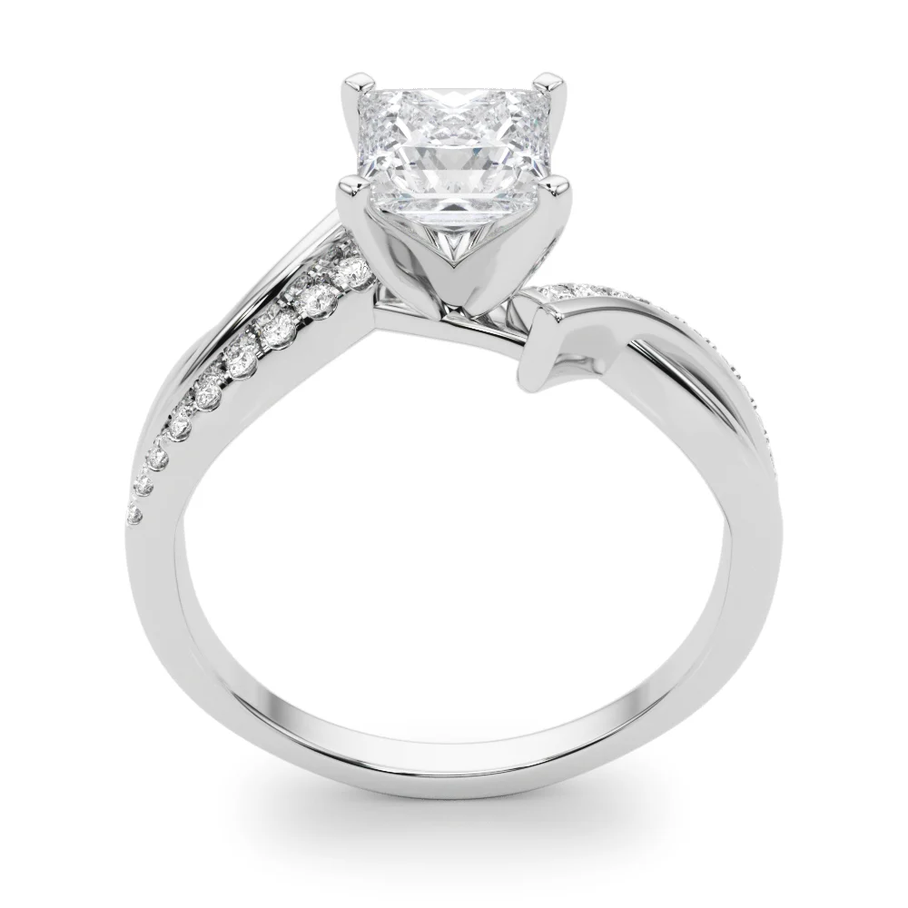 Bypass Single Row Engagement Ring - Image 65