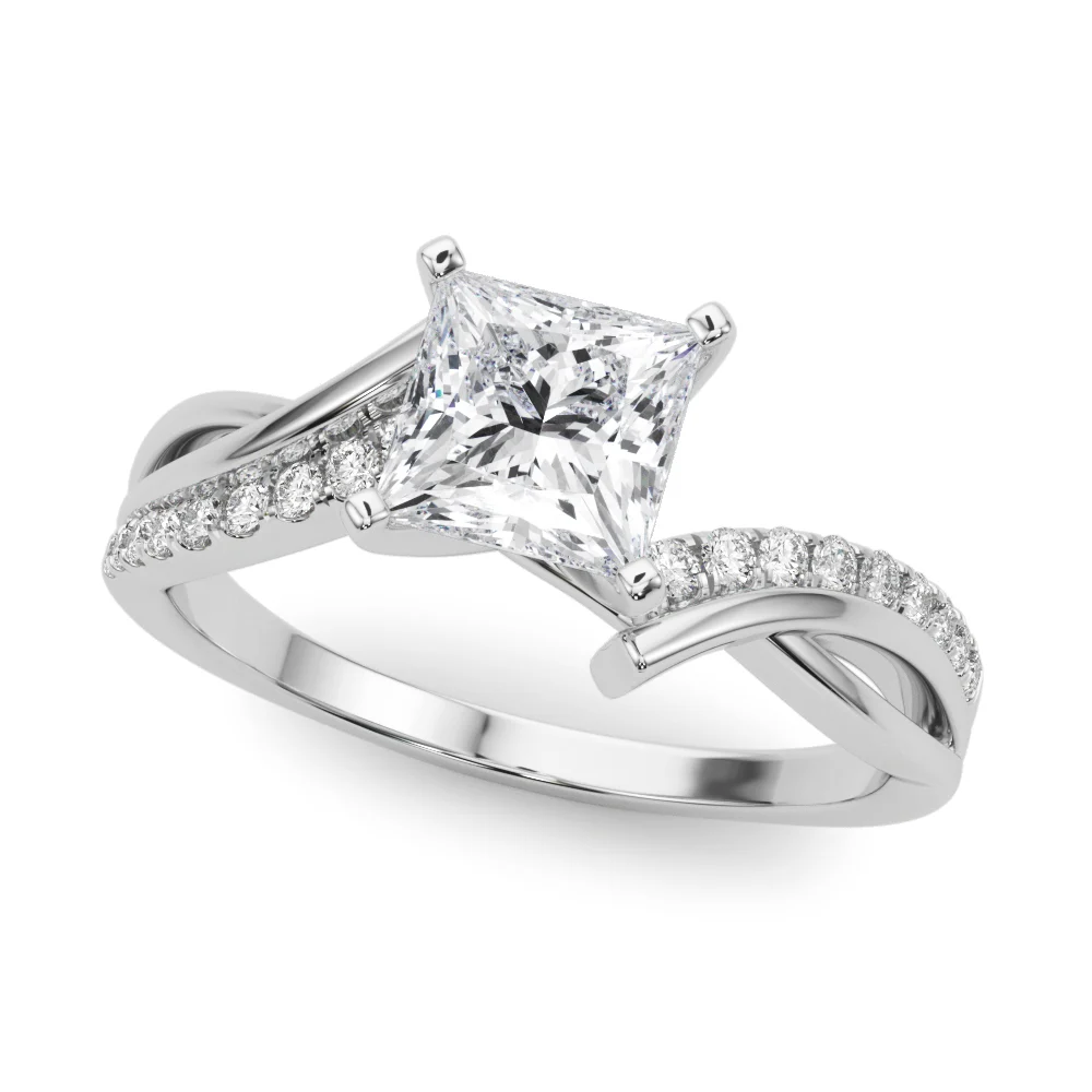 Bypass Single Row Engagement Ring - Image 61