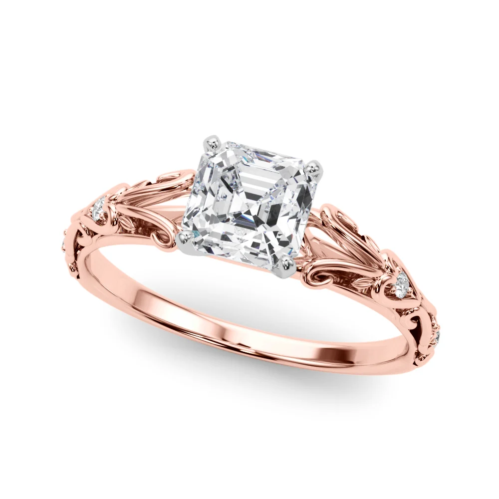 Accented Vintage-Inspired Engagement Ring - Image 126