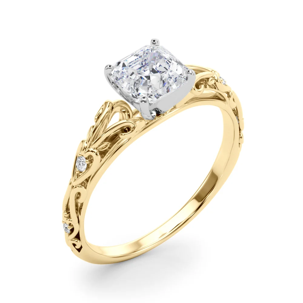 Accented Vintage-Inspired Engagement Ring - Image 125
