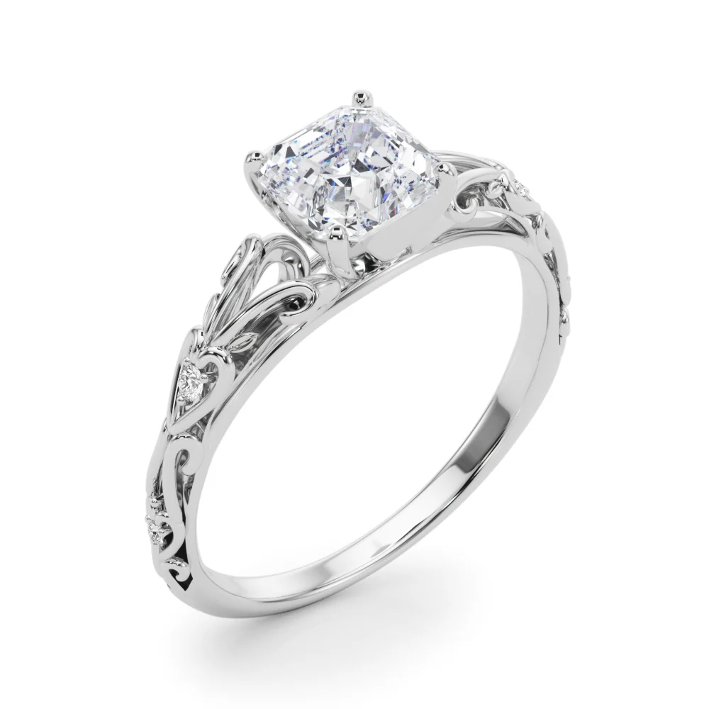 Accented Vintage-Inspired Engagement Ring - Image 121