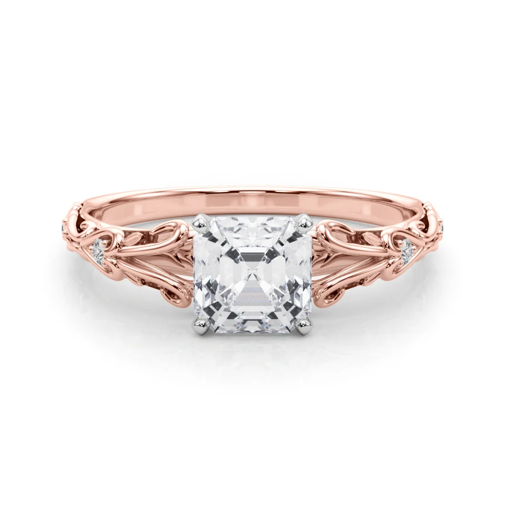 Accented Vintage-Inspired Engagement Ring - Image 128