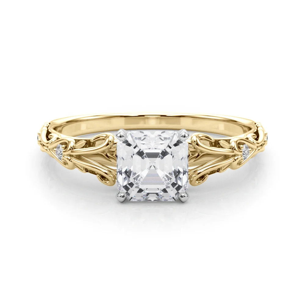 Accented Vintage-Inspired Engagement Ring - Image 124