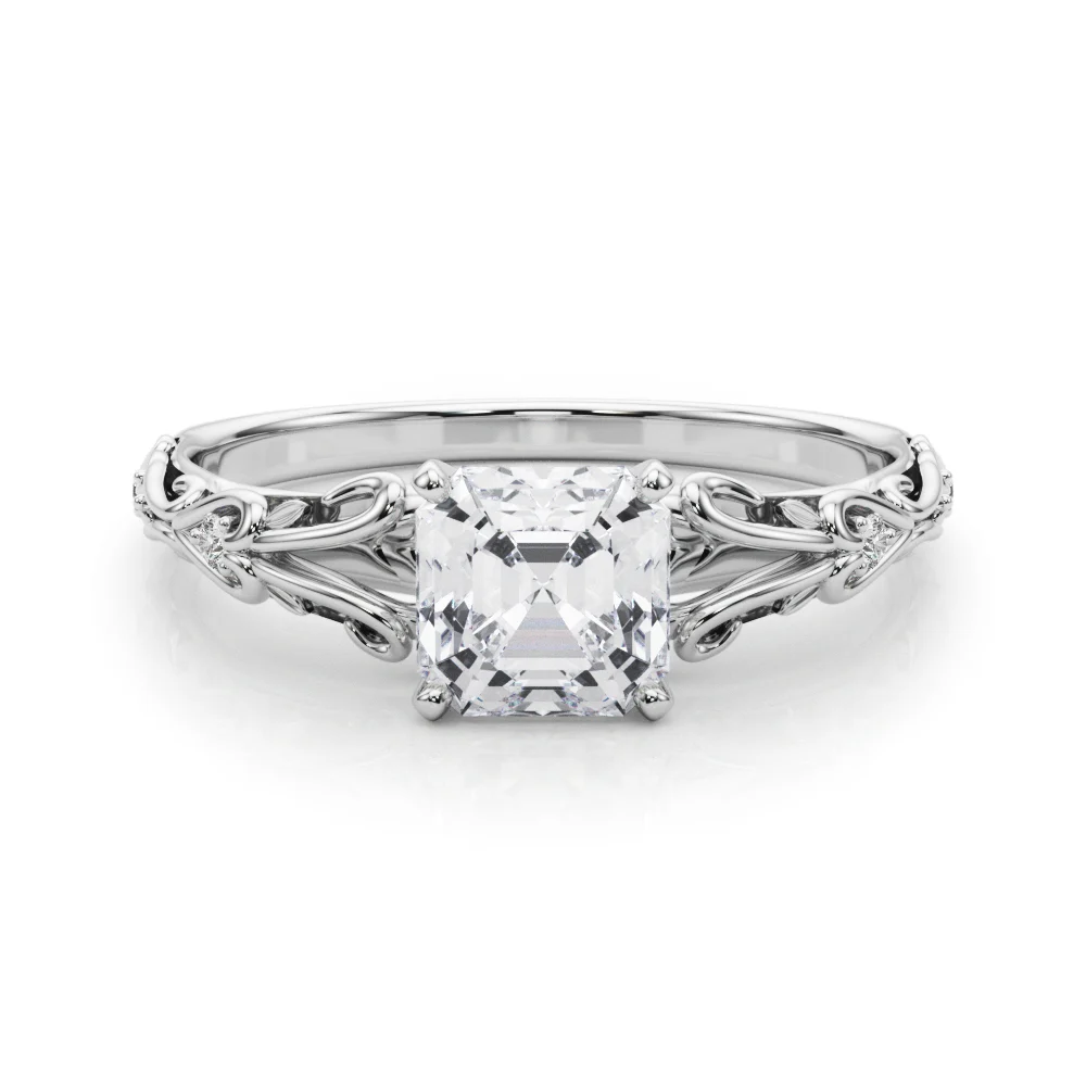Accented Vintage-Inspired Engagement Ring - Image 120