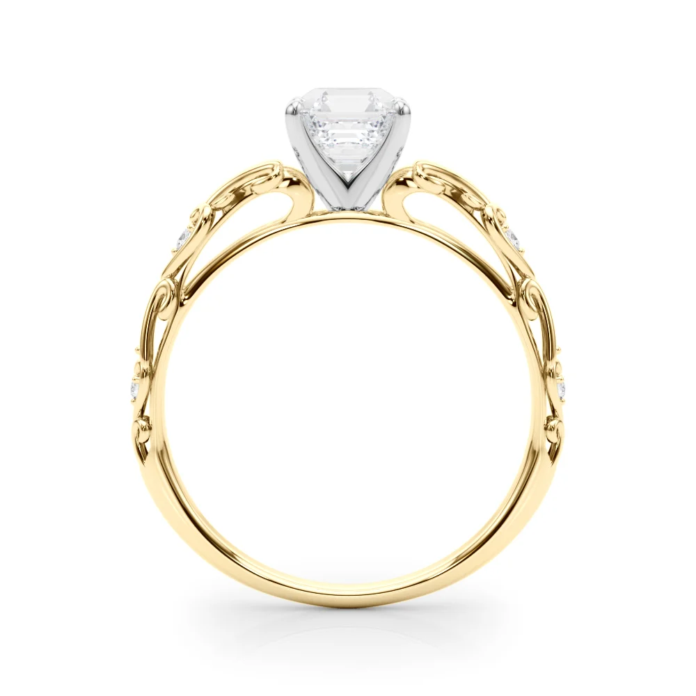 Accented Vintage-Inspired Engagement Ring - Image 123
