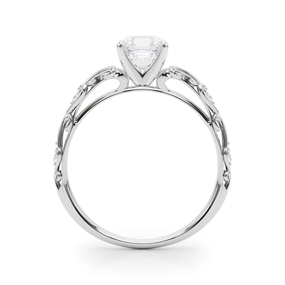 Accented Vintage-Inspired Engagement Ring - Image 119