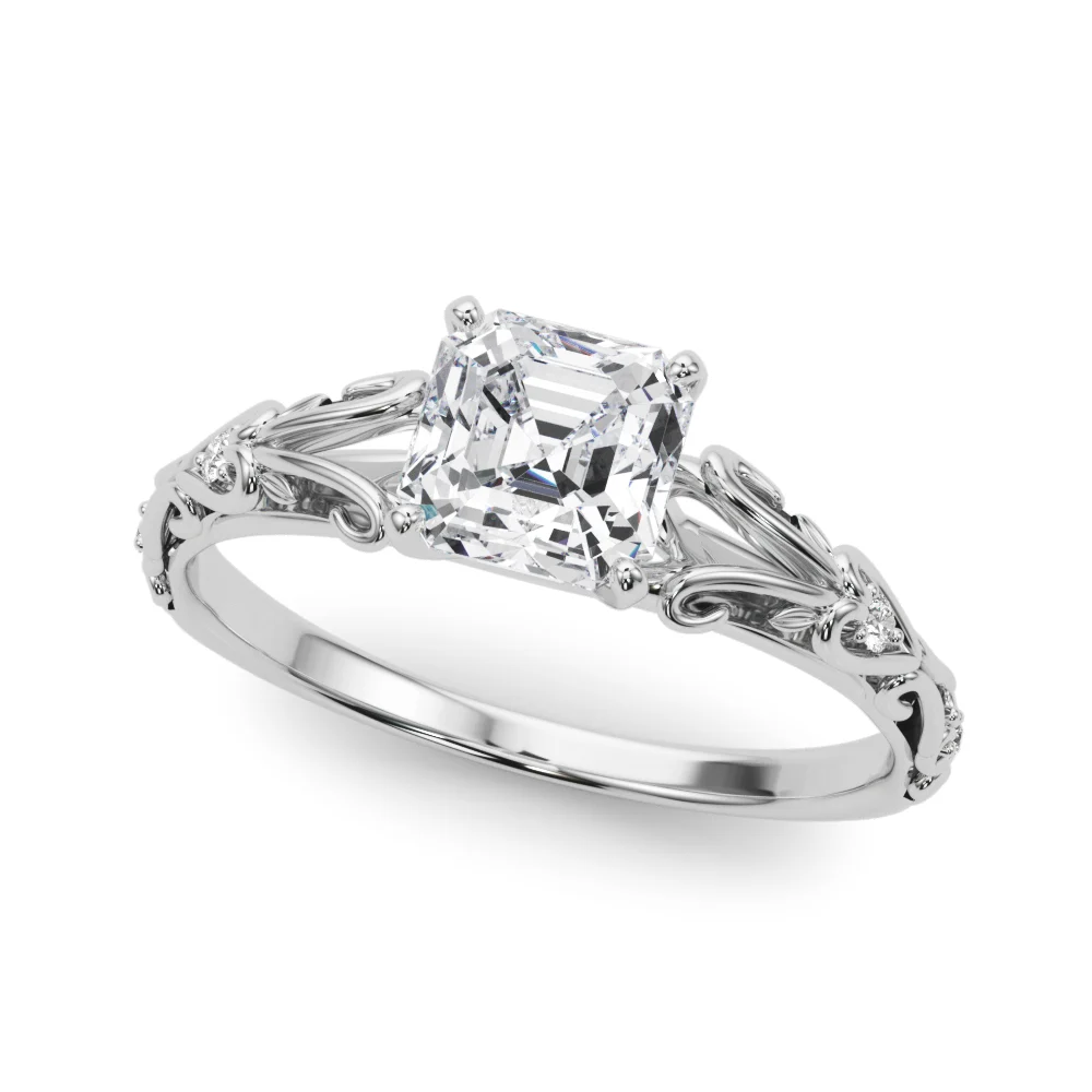 Accented Vintage-Inspired Engagement Ring - Image 118