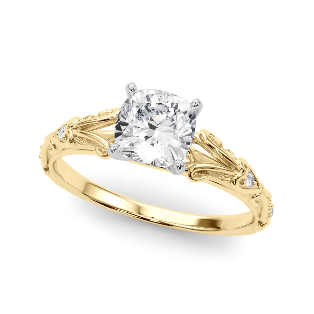 Accented Vintage-Inspired Engagement Ring - Image 63
