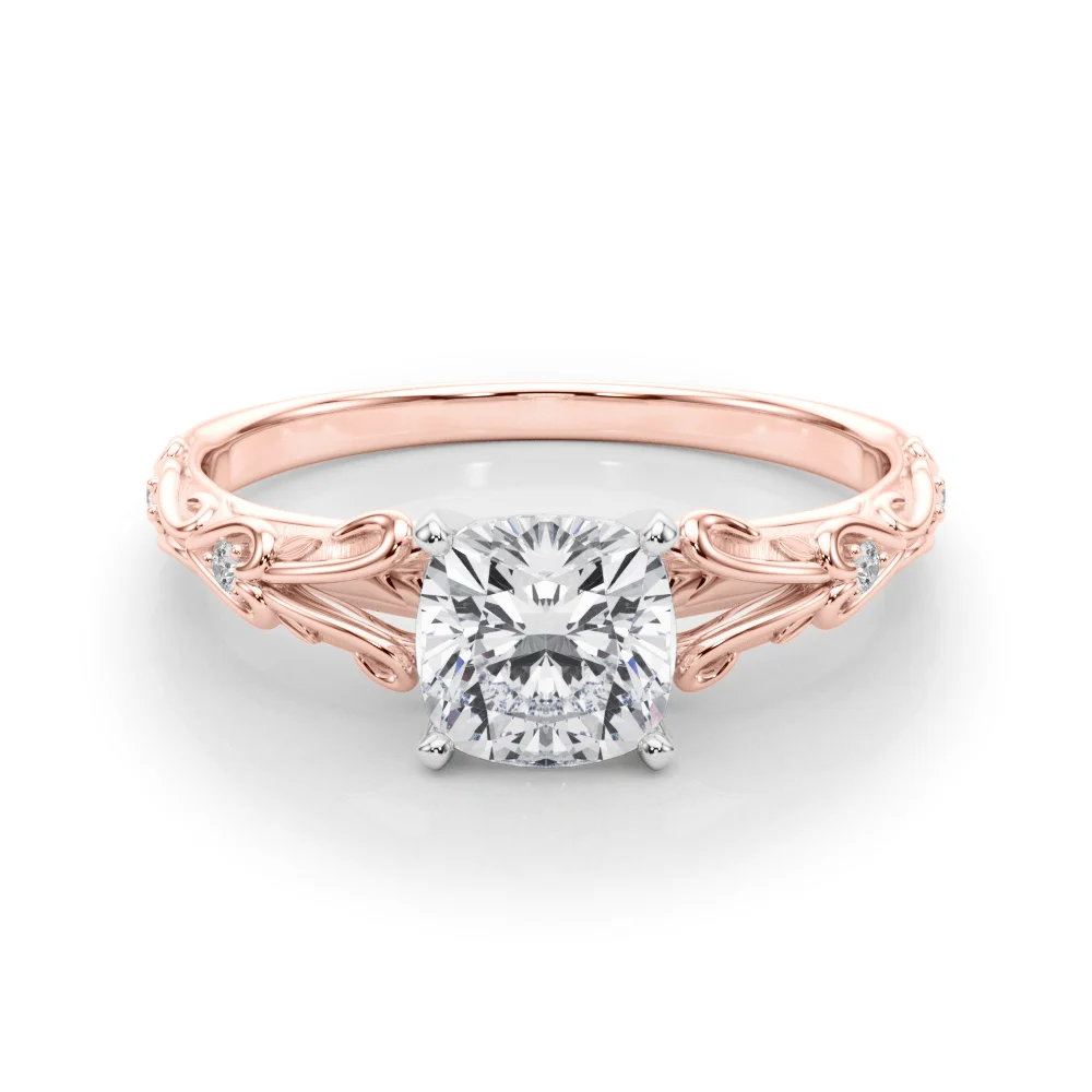 Accented Vintage-Inspired Engagement Ring - Image 70