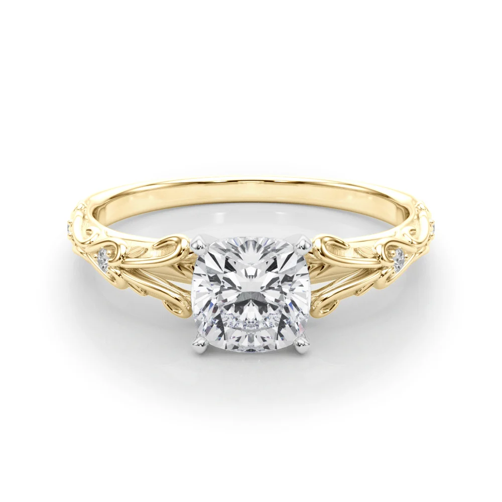 Accented Vintage-Inspired Engagement Ring - Image 65