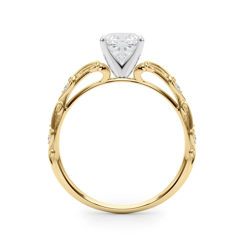 Accented Vintage-Inspired Engagement Ring - Image 64