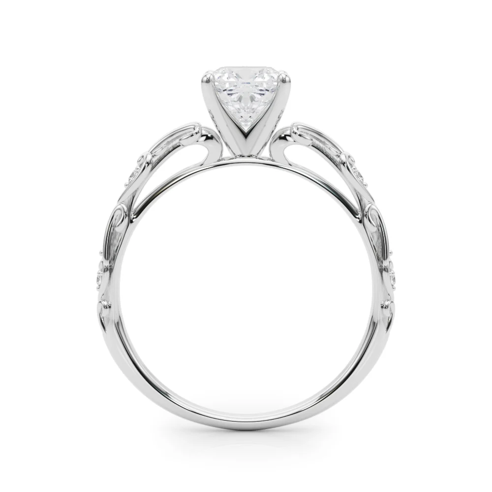 Accented Vintage-Inspired Engagement Ring - Image 59
