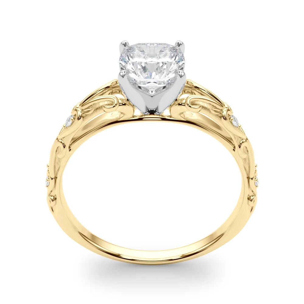 Accented Vintage-Inspired Engagement Ring - Image 67